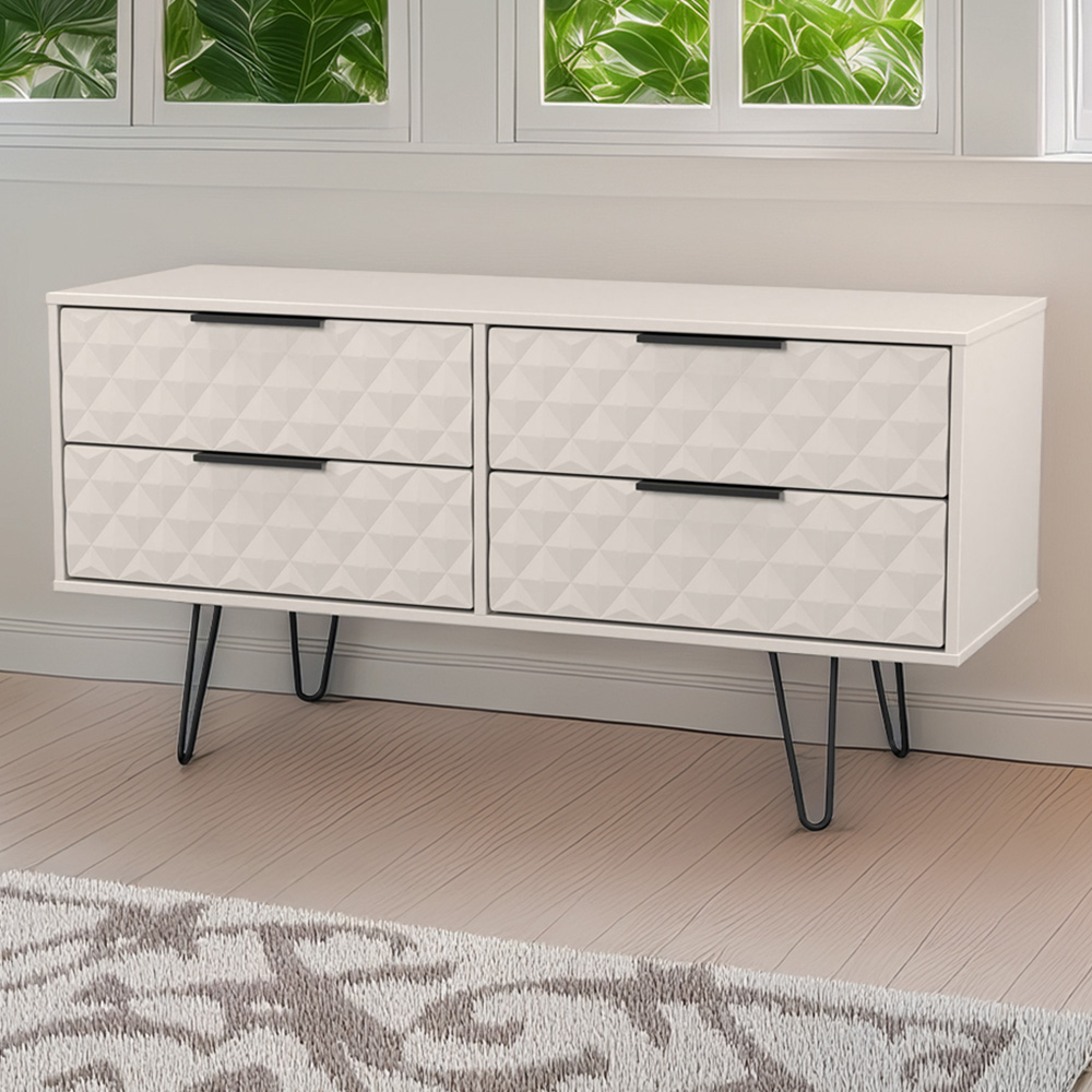 Crowndale Harlequin 4 Drawer Kashmir Matt Bed Box Ready Assembled Image 1