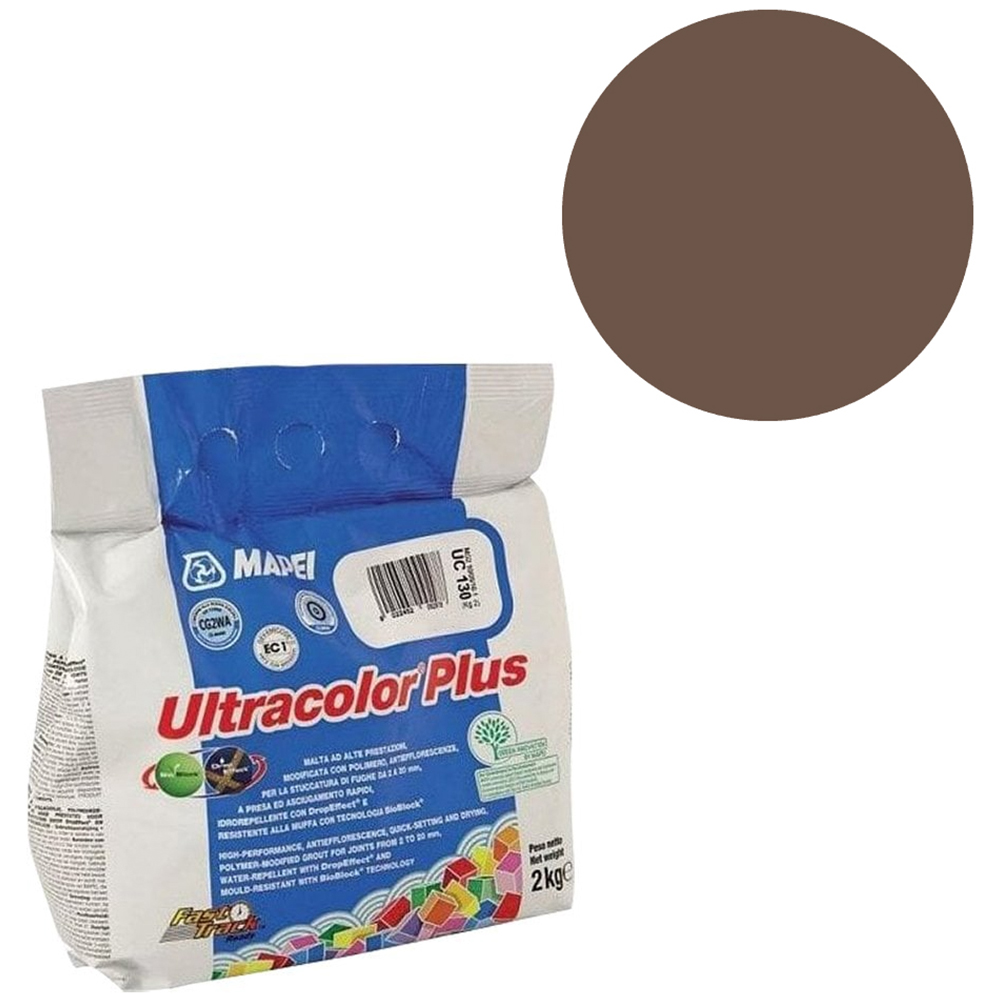 MAPEI Ultracolour Plus 144 Chocolate Grout 2kg Image 2