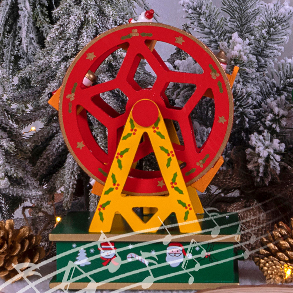 St Helens Wooden Ferris Wheel Music Box Image 4