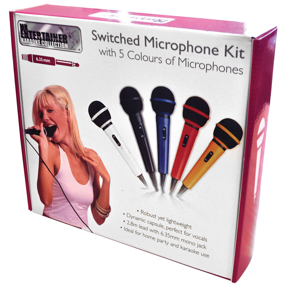 Mr Entertainer Microphone Kit Assorted 5 Pack Image 2