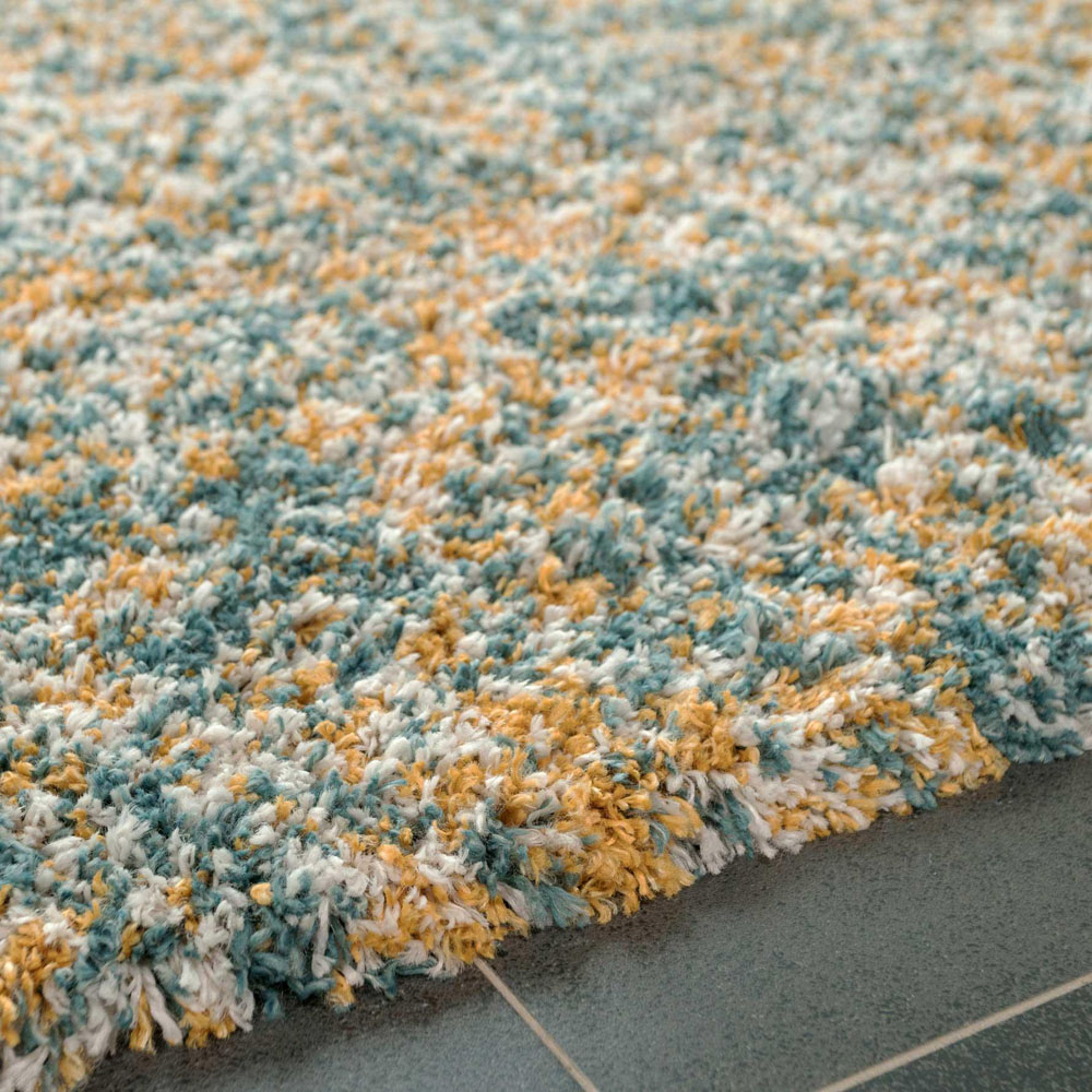 Kukoon Kinsale Blue Multicolour Shaggy Mottled Rug 160 x 230cm Image 6