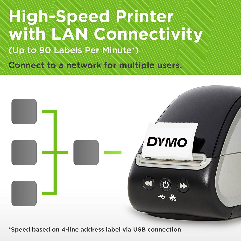 DYMO LabelWriter 550 High Speed Direct Thermal Turbo Label Printer Image 8