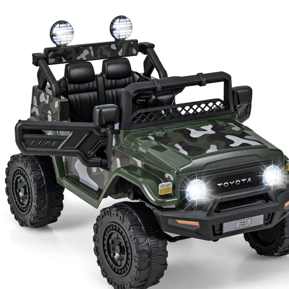 Costway Kids Camouflage Licensed Toyota FJ Cruiser Electric Ride On Car with Remote Control 12V Image 4