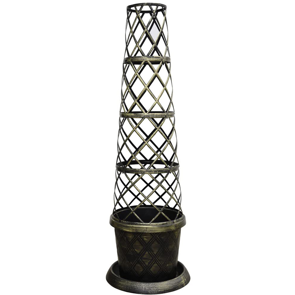 Thompson and Morgan Clematis Winter Beauty Plant Pot 7cm with Tower Pot Kit Image 2
