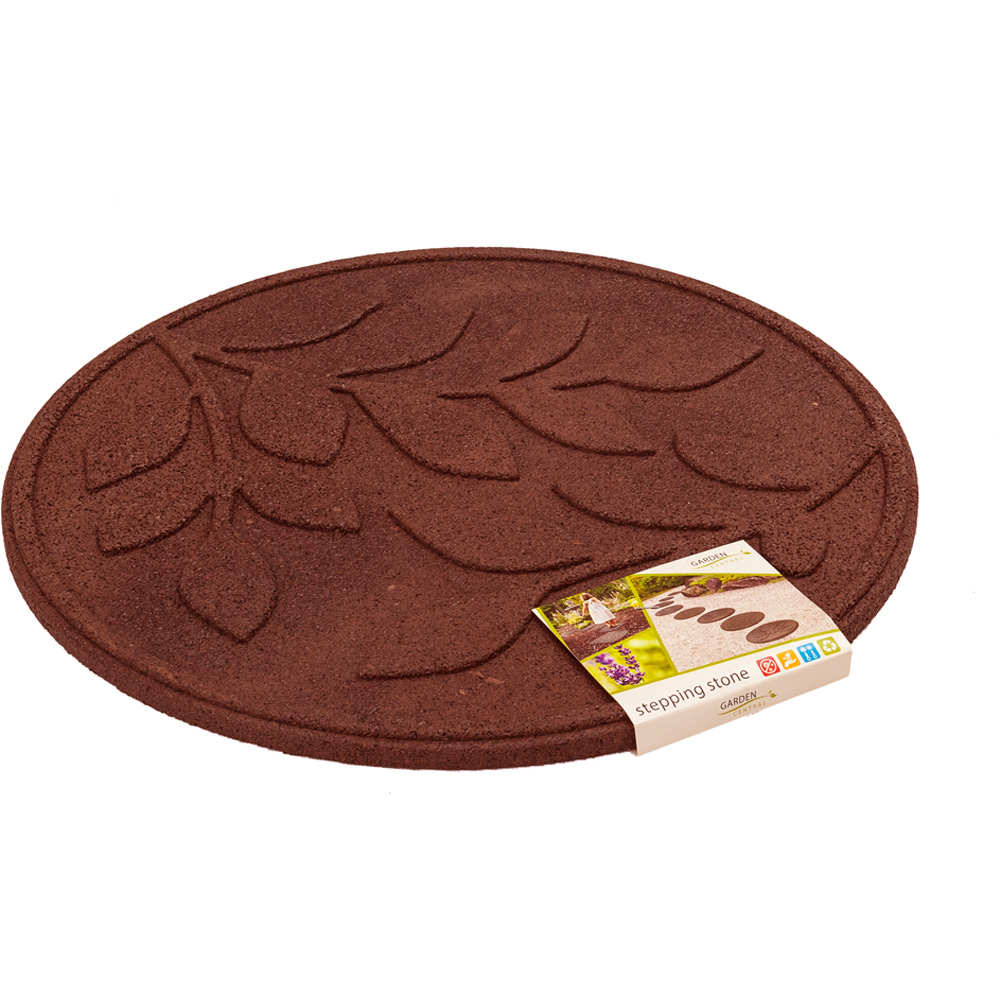 Nicoman Terracotta Leaves Reversible Garden Stepping Stone 46cm 4 Pack Image 6