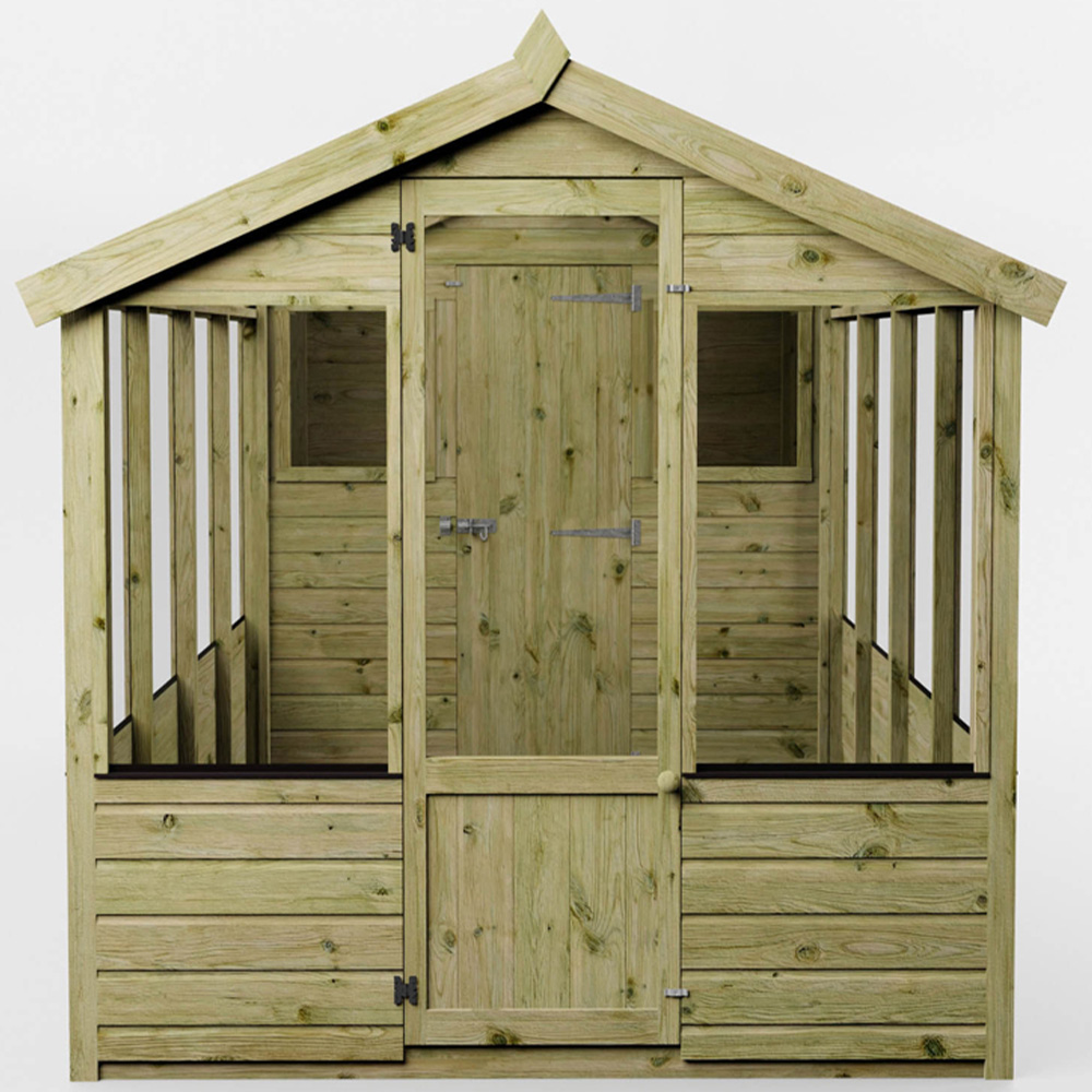 Mercia Wooden 12 x 6ft Traditional Apex Greenhouse Combi Shed Image 3