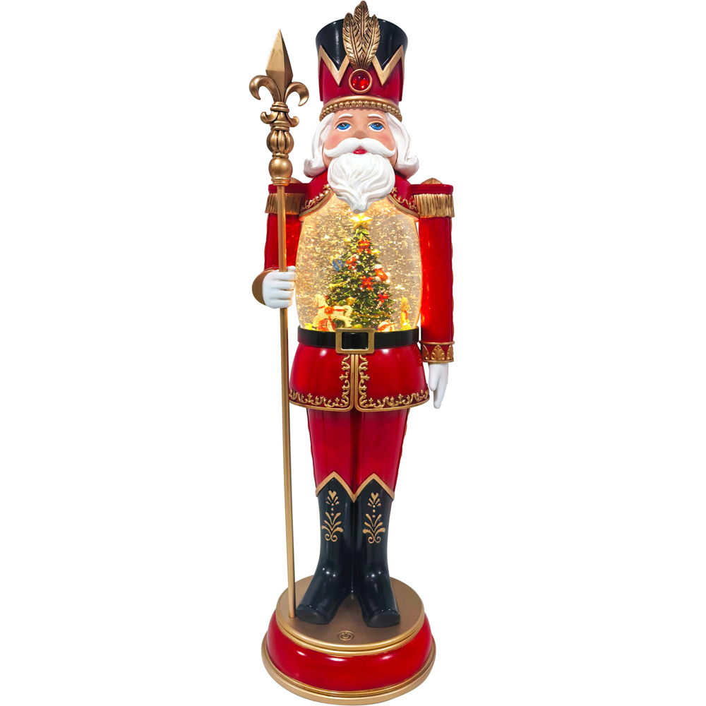 Traditional Glitter Spinning NutcrackerMulticolour Image 7