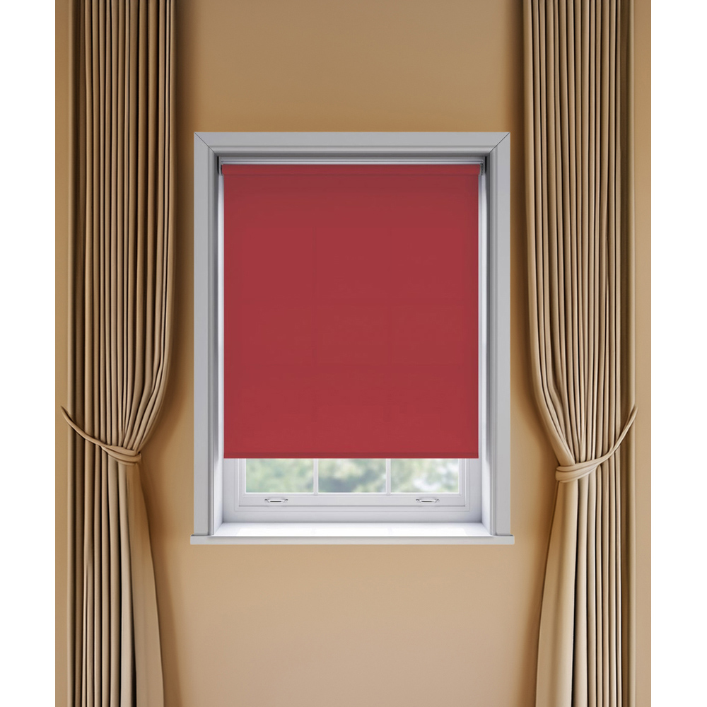 New Edge Blinds Thermal Blackout Roller Blind Red 75cm Image 3