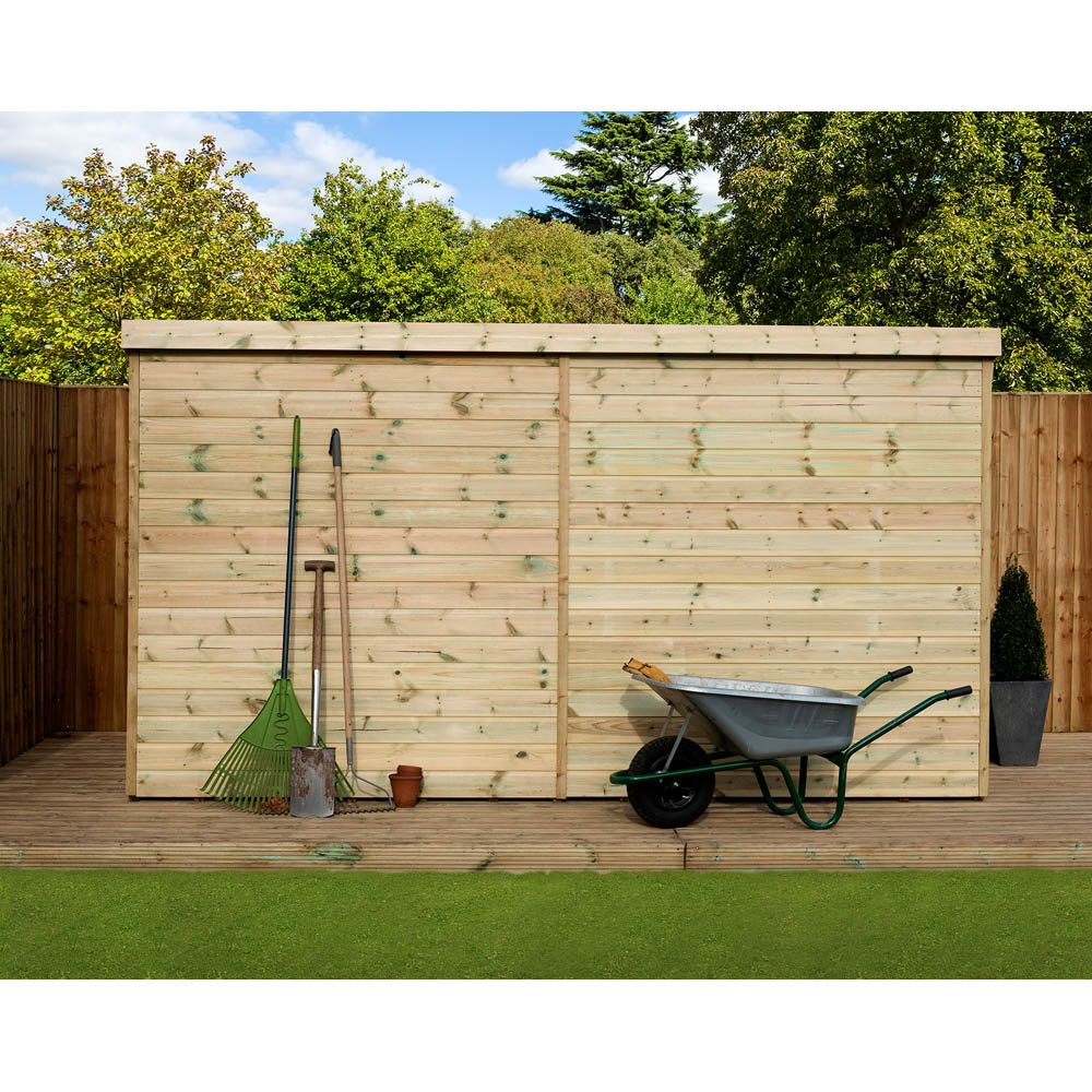 Empire Sheds 2000 10 x 4ft Tongue and Groove Wooden Pent Garden Shed Image 4