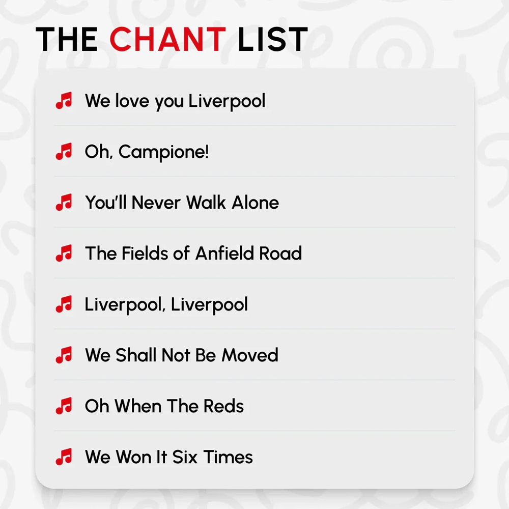 Fans Legacy Liverpool FC LFC Fan Chants Piano Book Image 9