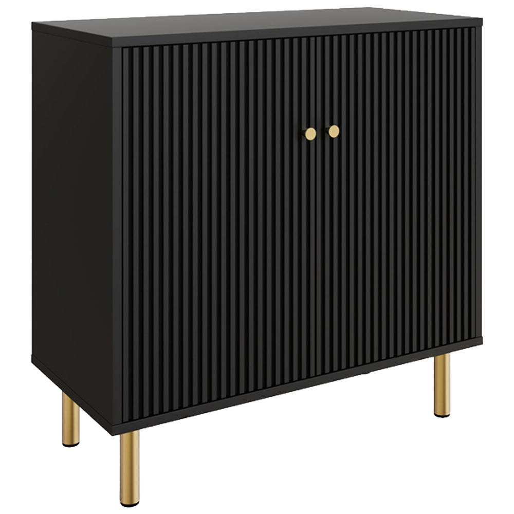 GFW Garrucha 2 Door Black Utility Shoe Cabinet Image 2