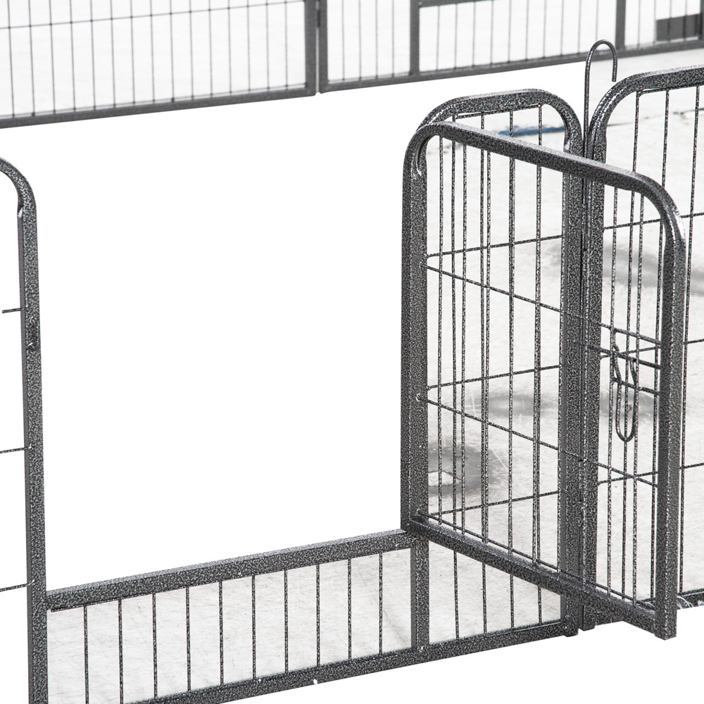 PawHut 16 Panel Dog Playpen with 2 Doors Image 4