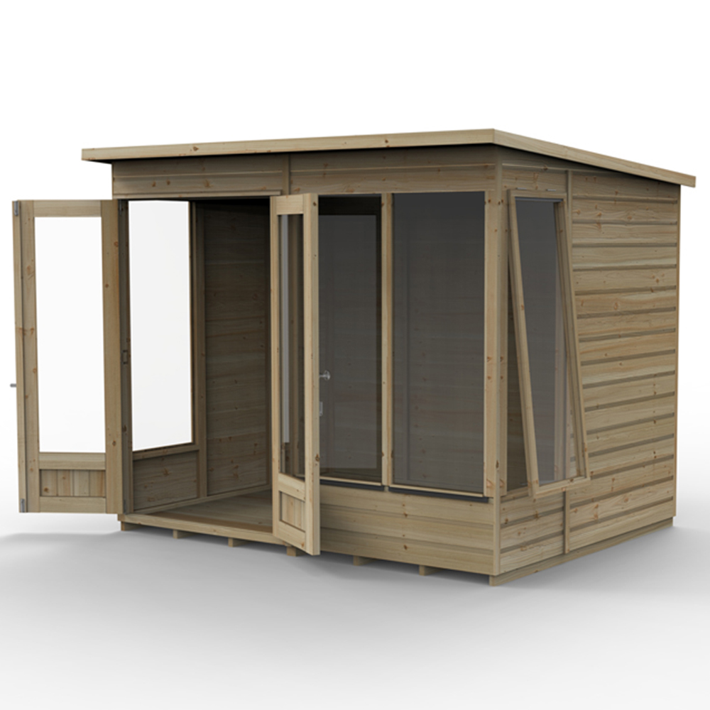 Forest Garden Beckwood 8 x 6ft Single Side Opening Pent Summerhouse Image 3