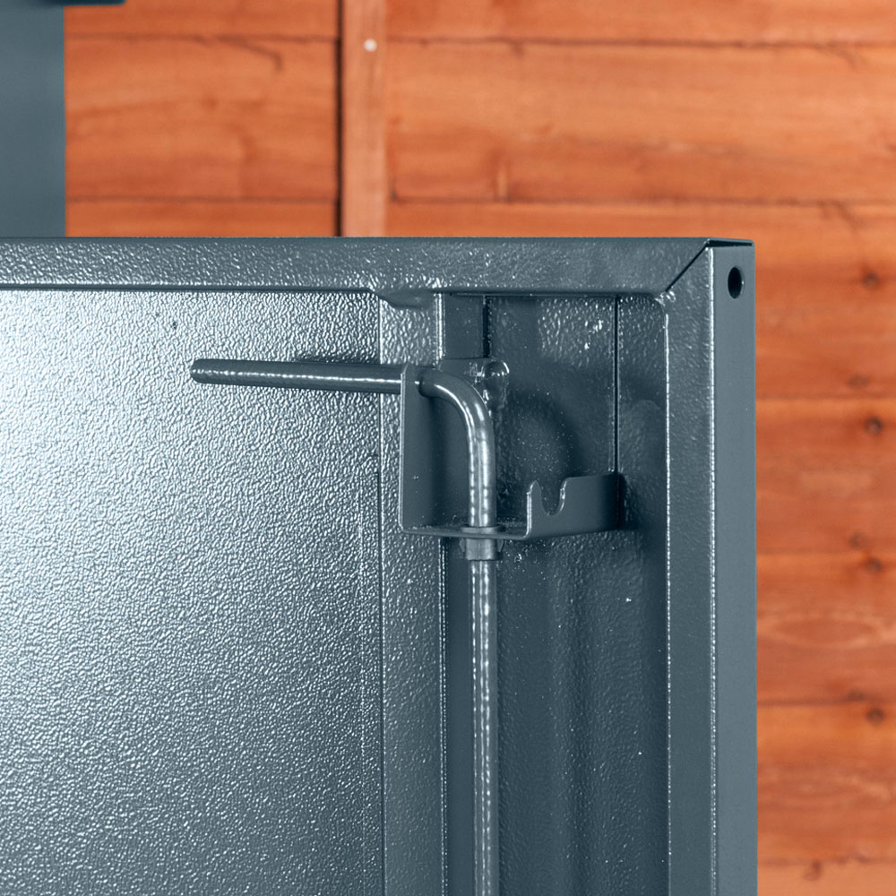 Asgard Access Plus 8 x 4ft Double Door Grey Garden Shed Image 6