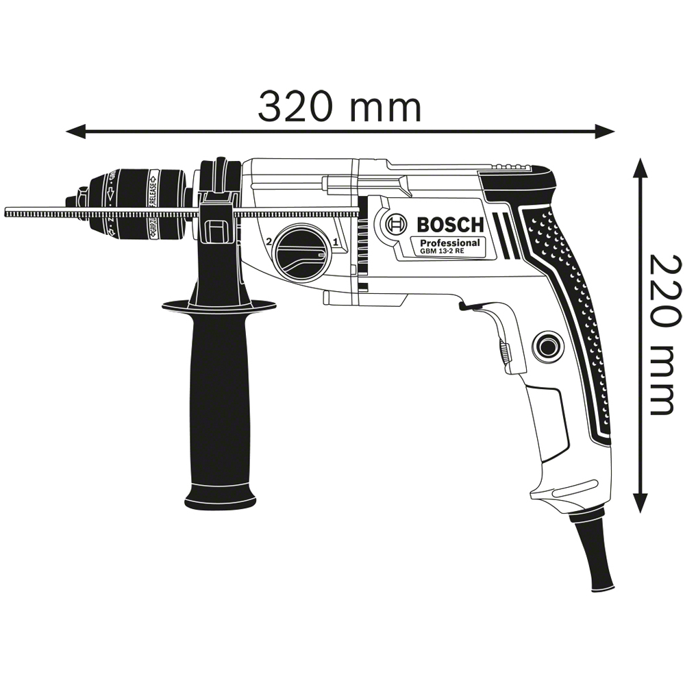 Bosch GBM 110V 750W Professional Rotary Drill Image 2