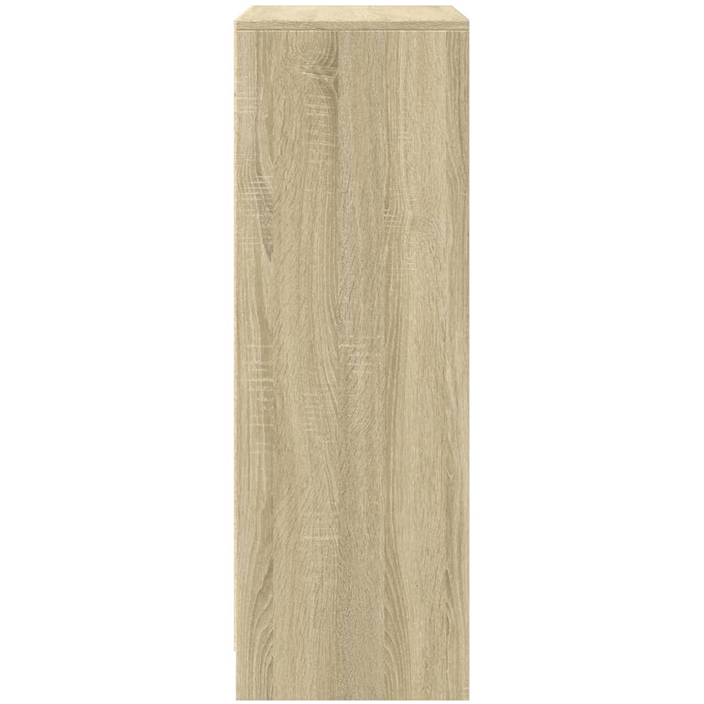 vidaXL 2 Door Single Shelf Sonoma Oak Sideboard with RGB LED Lights Image 7
