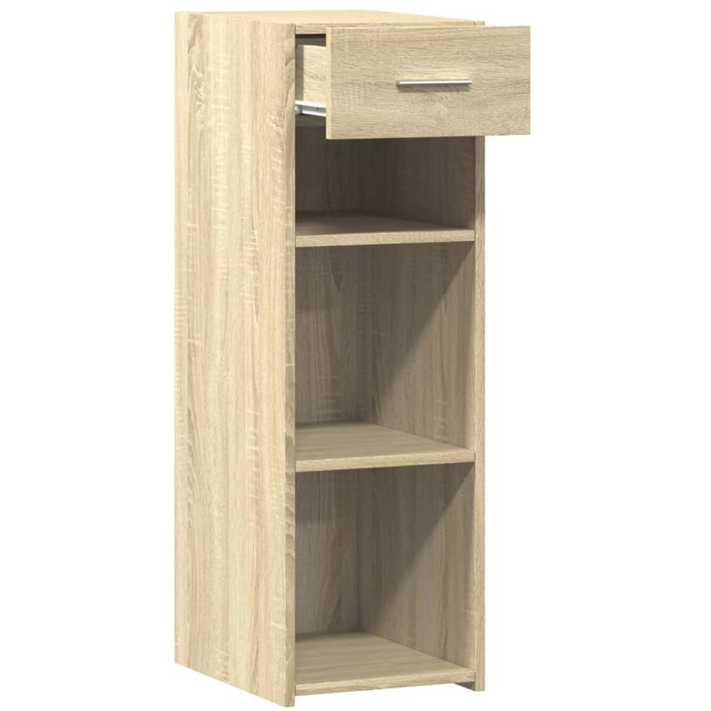 vidaXL Single Drawer 3 Shelf Sonoma Oak Sideboard Image 7