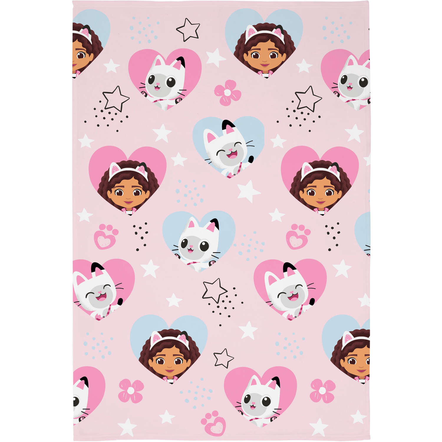 Gabbys Dollhouse Hearts and Stars Throw Pink Image 2