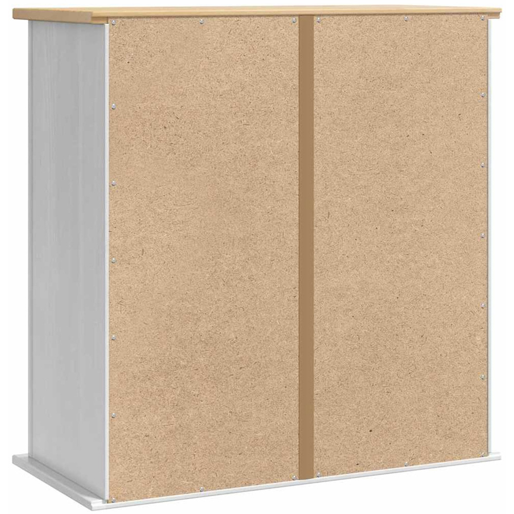 vidaXL 2 Door Single Shelf Corona White Hanging Cabinet Image 7