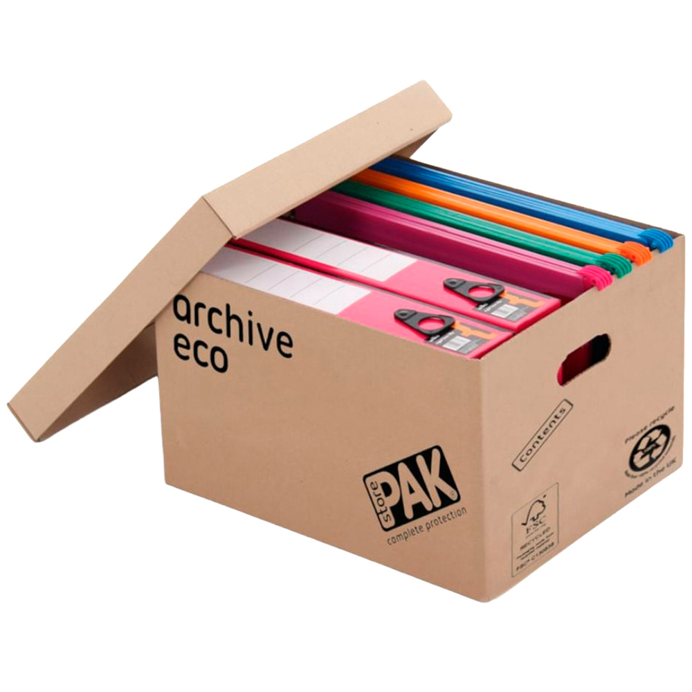 StorePAK 33L Archive Eco Cardboard Storage Box 15 Pack Image 4