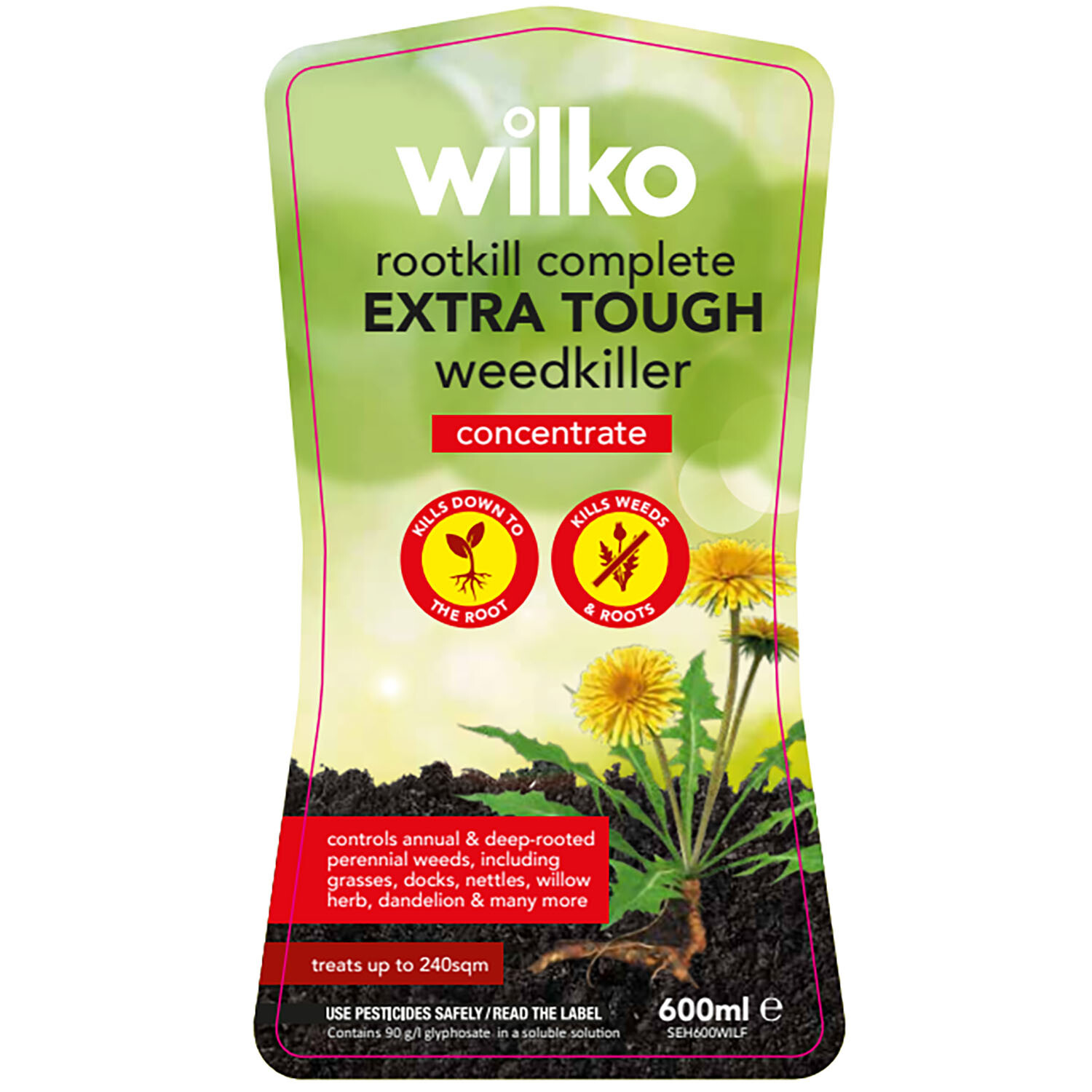 wilko Rootkill Complete Extra Tough Weed Killer Concentrate - Green Image 1