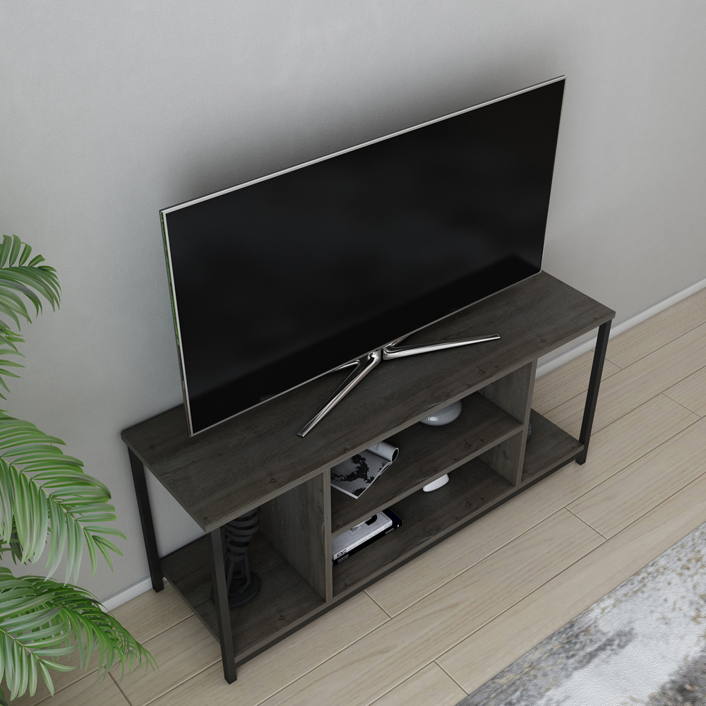 Decorotika Rinaldo 4 Shelf Black Wenge TV Stand for 55 inch TV Image 5