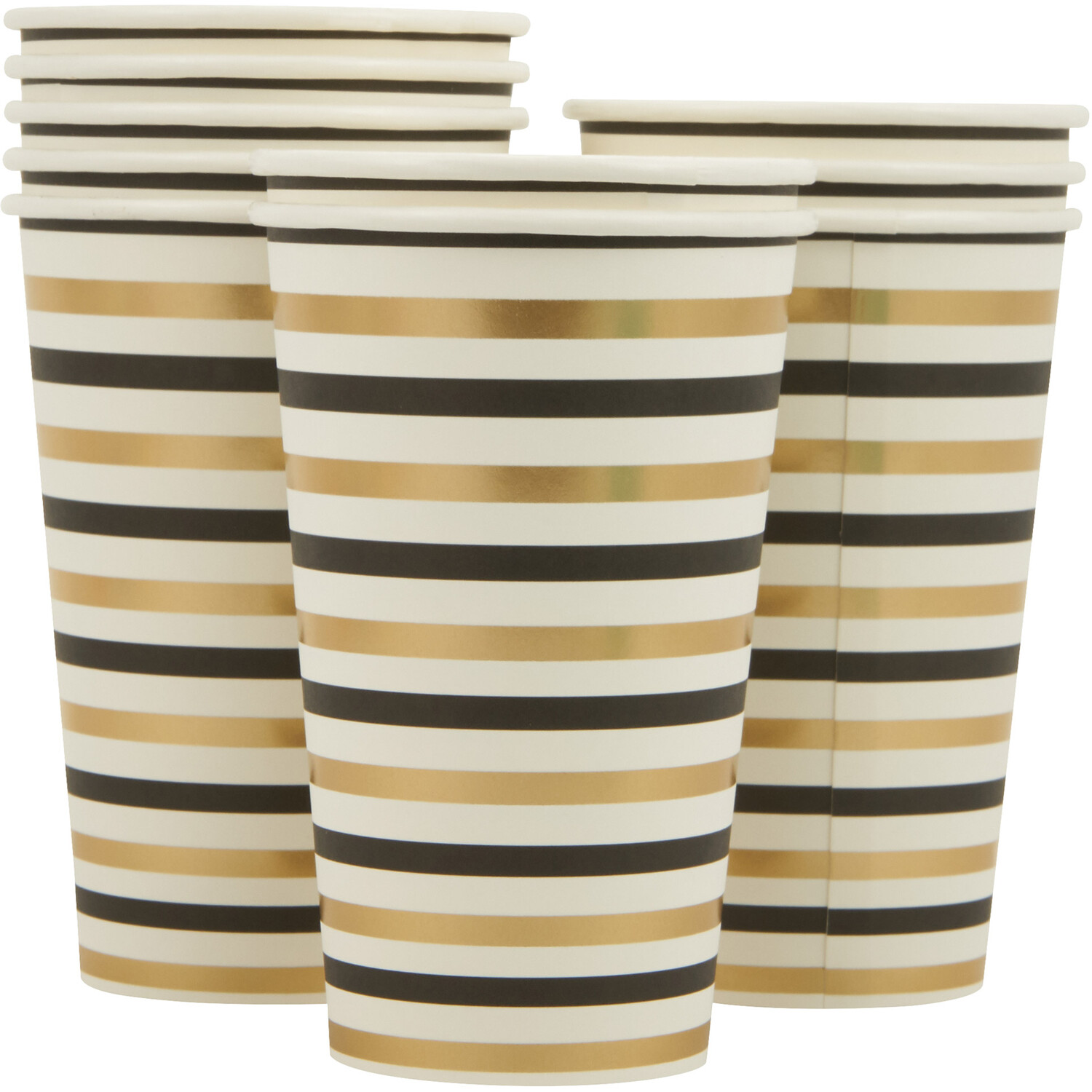 Pack of 10 Paper Cups - Gold Image 4