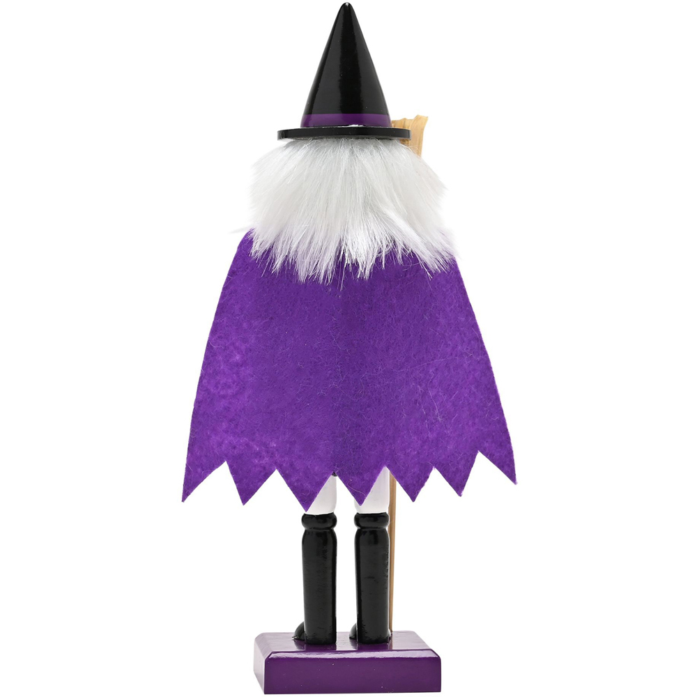 Hocus Pocus Halloween Wooden Nutcracker Witch Image 4