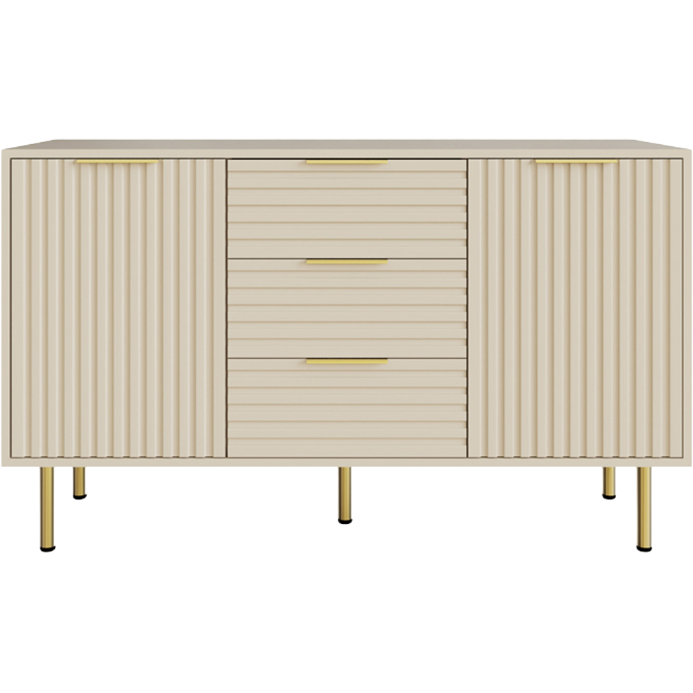 GFW Nervata Cream Sideboard Image 4