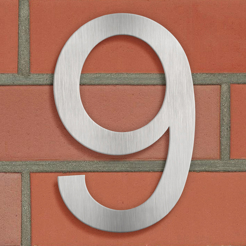 tectake 9 Stainless Steel House Number Image 2