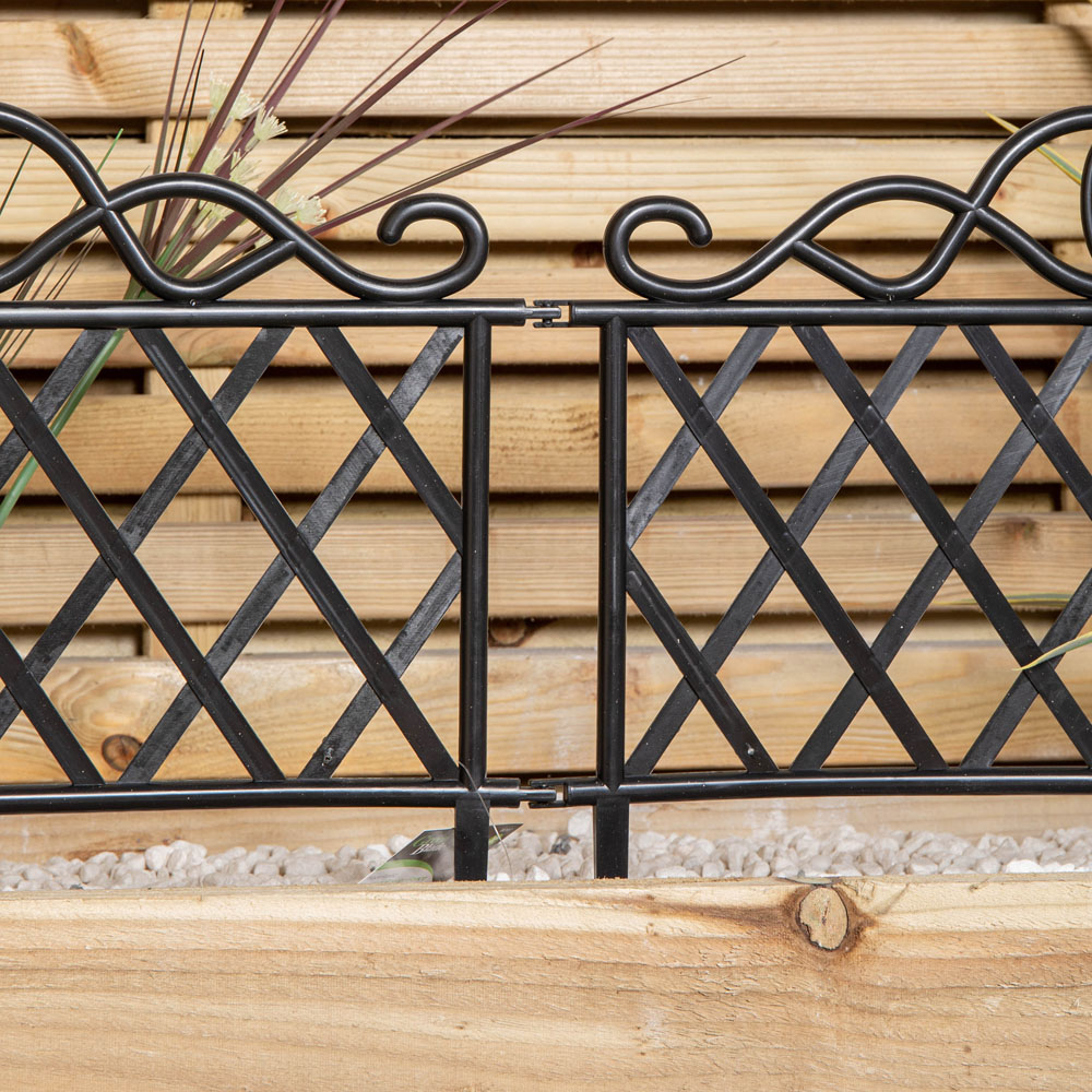 Samuel Alexander Black Plastic Garden Patio Lawn Border Fence Edging Image 8