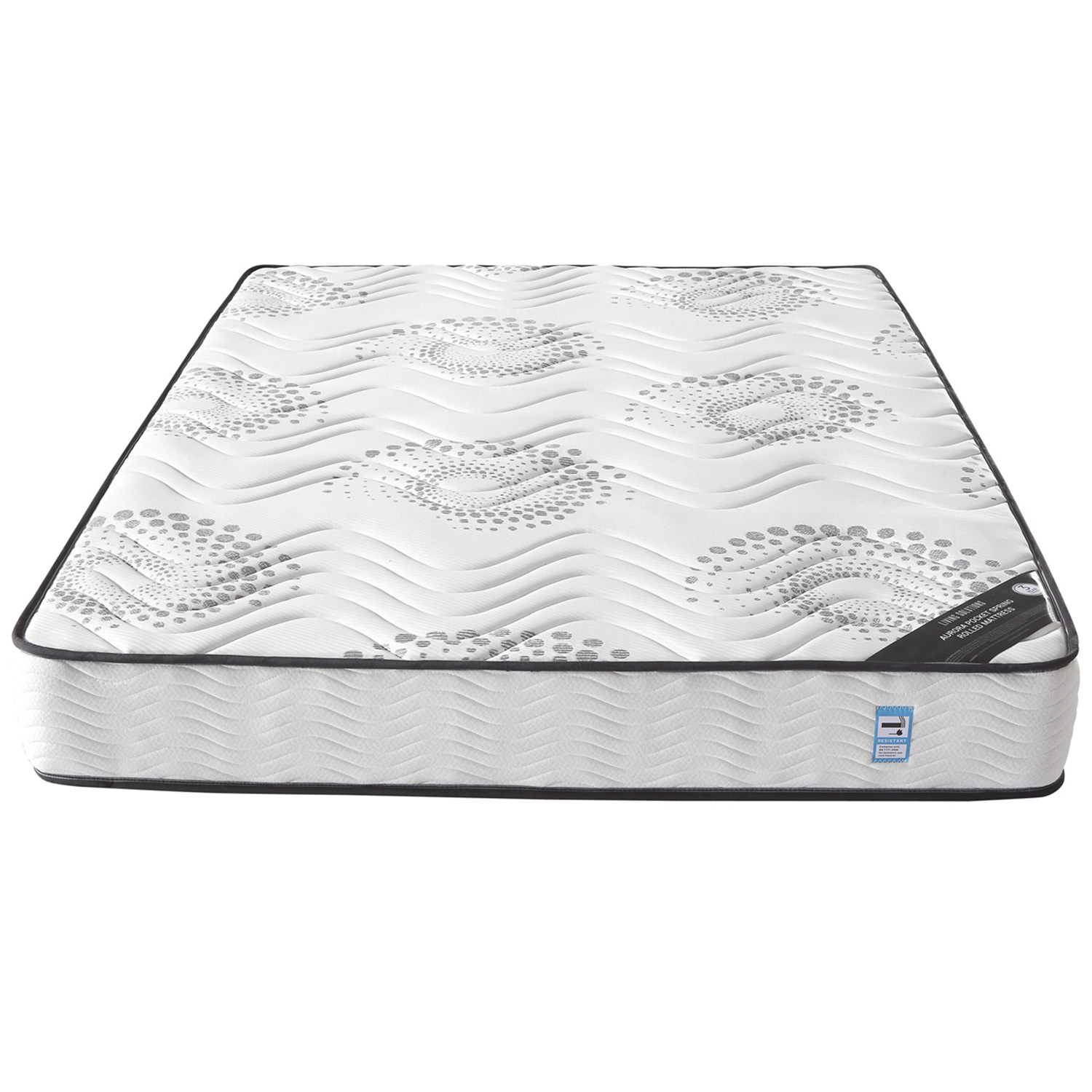 Living Solutions Aurora King Size White Pocket Sprung Mattress Image 2