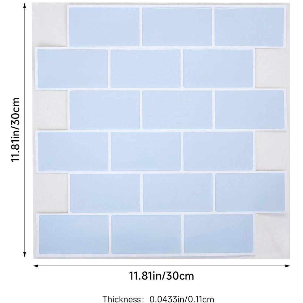 Living and Home Light Blue Lattice Peel and Stick Wallpaper Tile 30 x 30cm 10 Pack Image 8