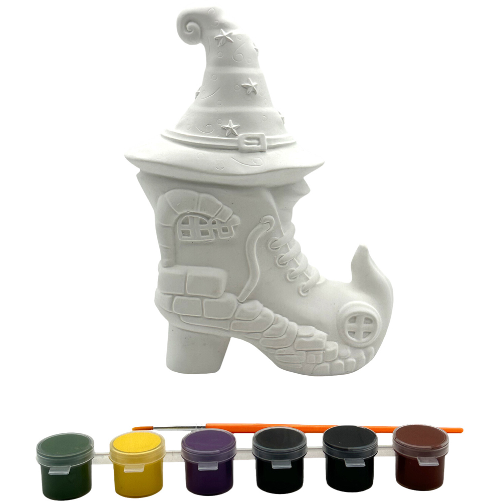 Paint Your Own Boot Hat Kit White Image 3