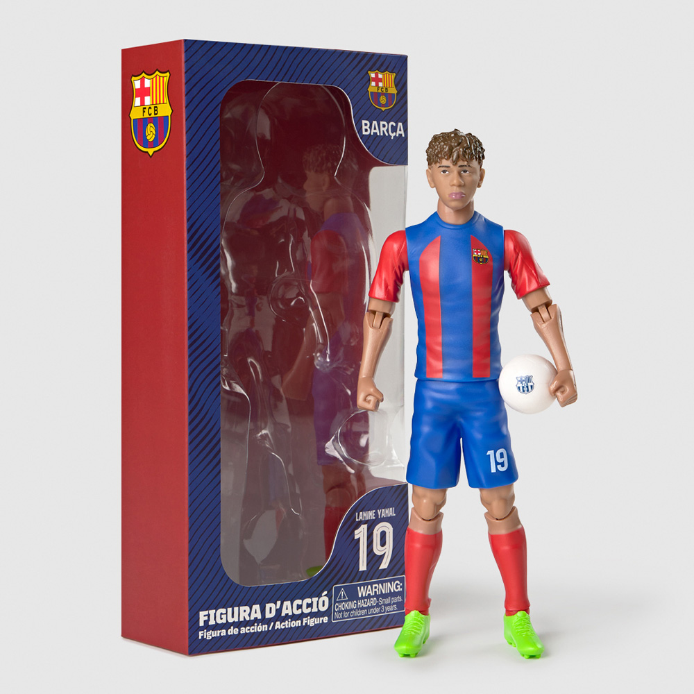 Banbo Lamine Yamal FC Barcelona Fully Articulated Football Figurine Image 2