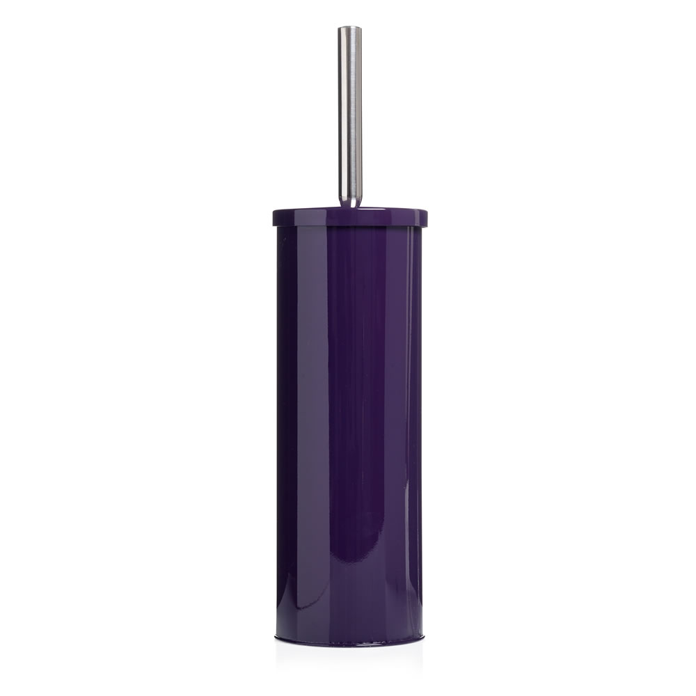 Wilko Toilet Brush Holder Purple Image
