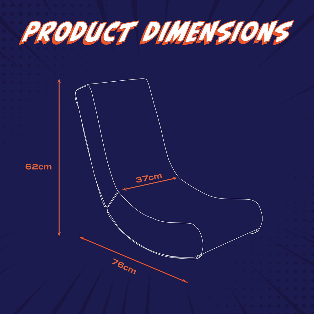 X Rocker Video Rocker Neon Kids Gaming Chair Image 7