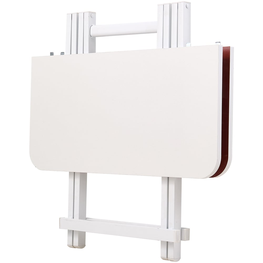 Living and Home 2 Seater White Foldable MDF Dining Table Image 4