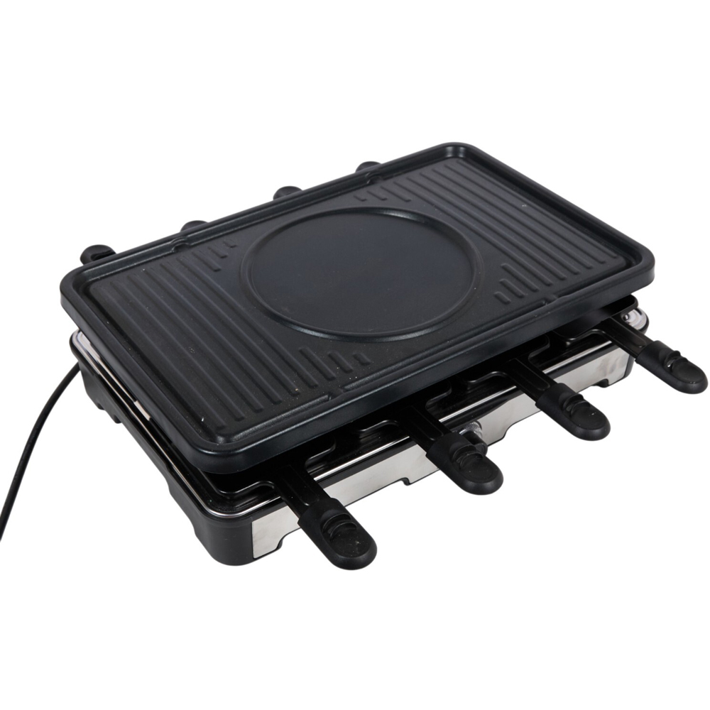 Raclette Grill with Fondue and Accessories Black Image 3