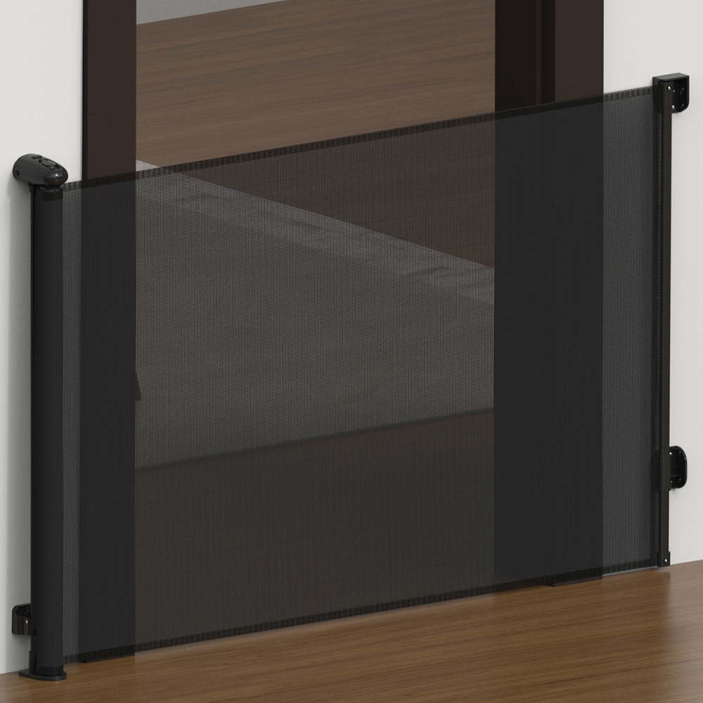Living and Home Black Retractable Baby and Pet Gate Image 8