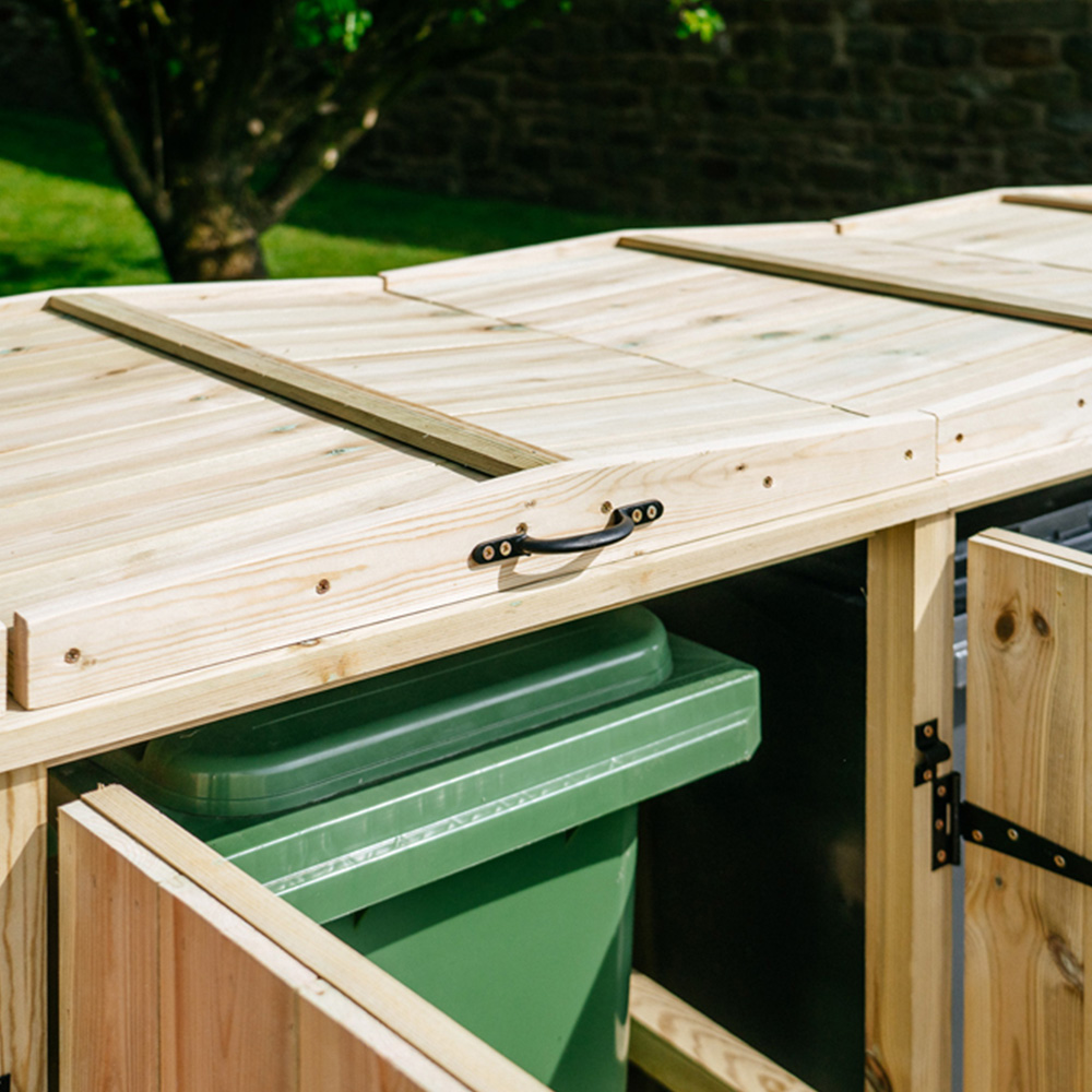 The Garden Village Chatburn 360L Quintet Wheelie Bin Shed Image 8