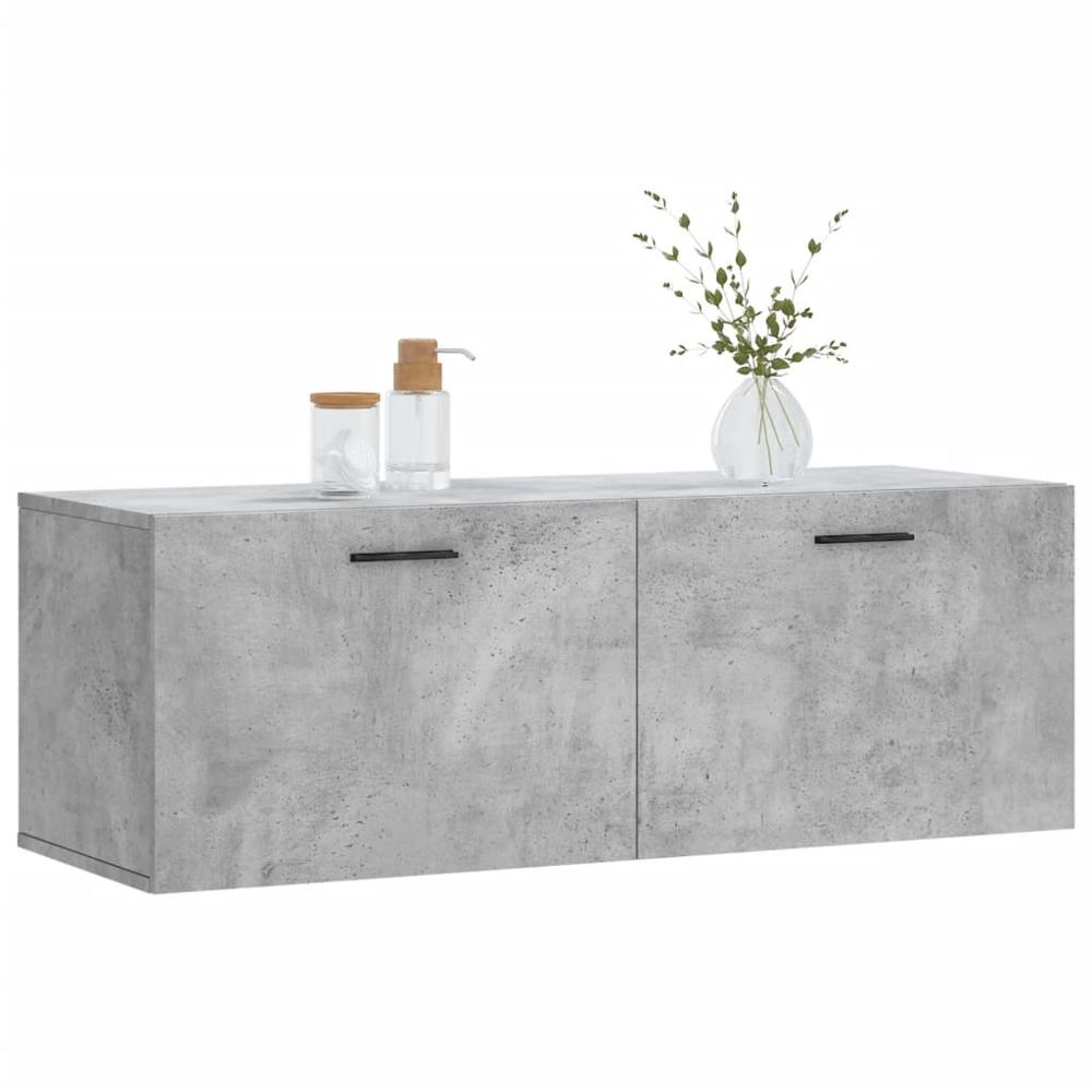 vidaXL 2 Door Concrete Grey Wall Cabinet Image 3
