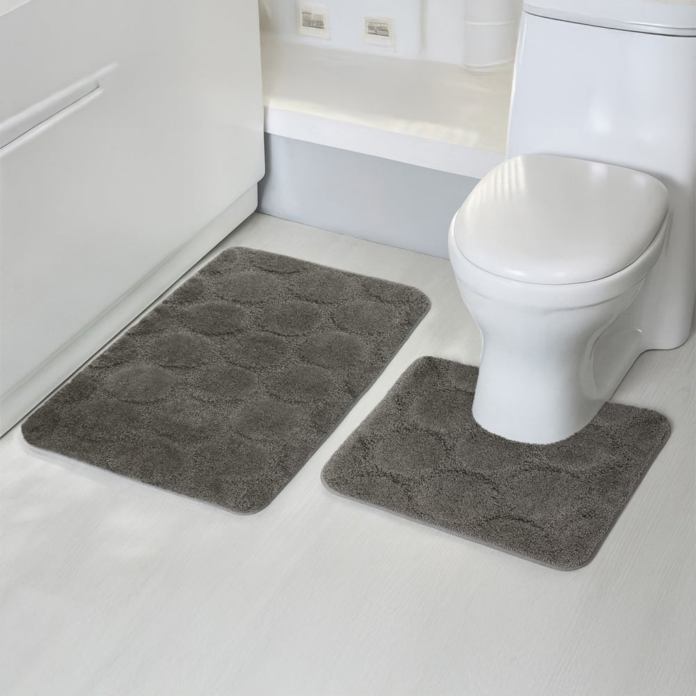 Velosso Cobla Charcoal Bath Mat Set Image 2