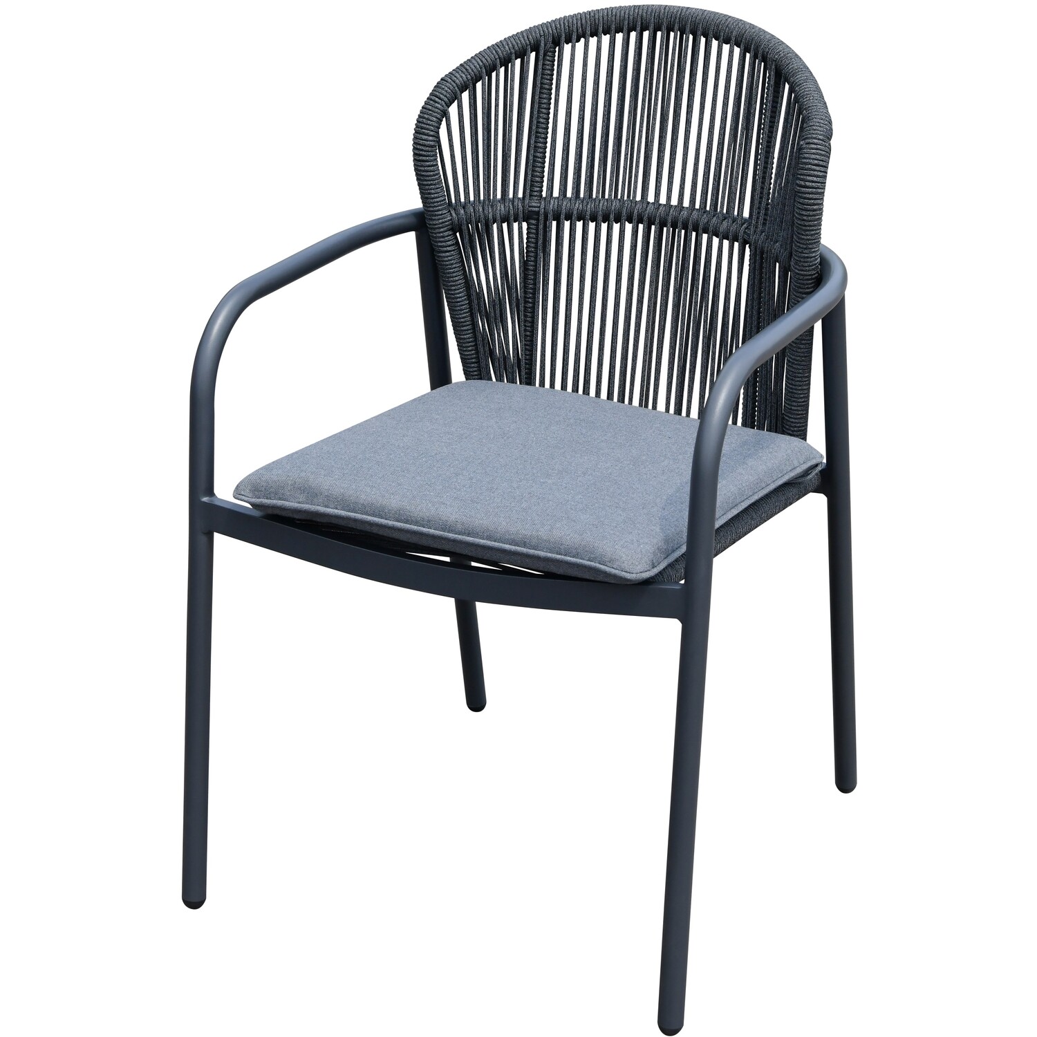 Malay Girona 6 Seater Dining Set Black Image 2