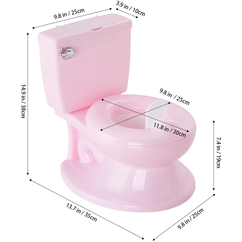 H&O Direct Pink Potty Training Toilet with Sound Image 6