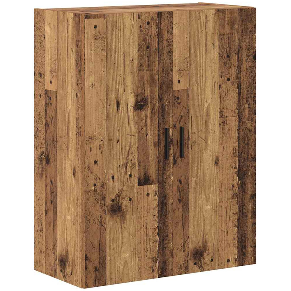 vidaXL 2 Glass Door Old Wood Modern Highboard Image 4