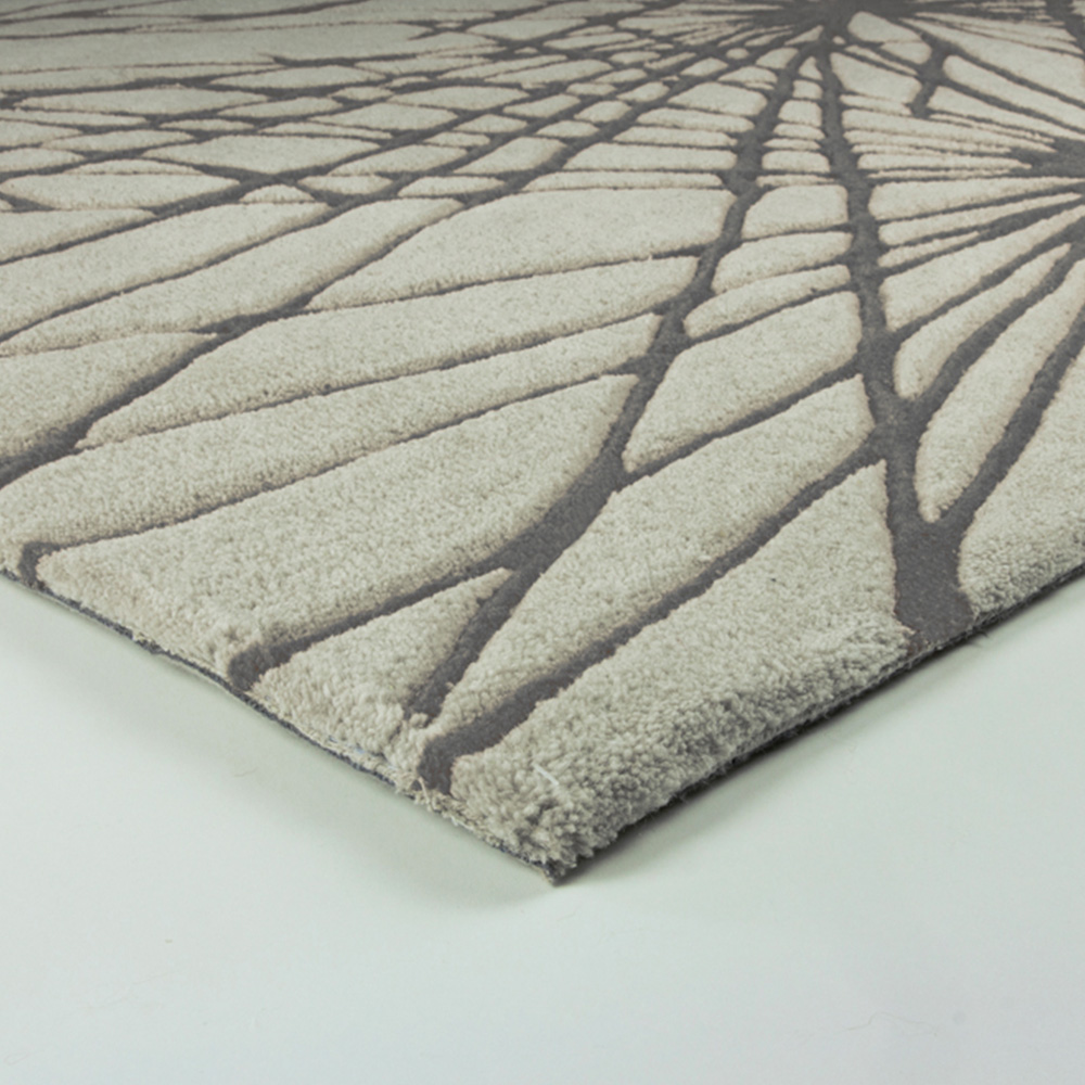 Esselle Home Aura Starburst Natural and Charcoal Rug 120 x 170cm Image 3