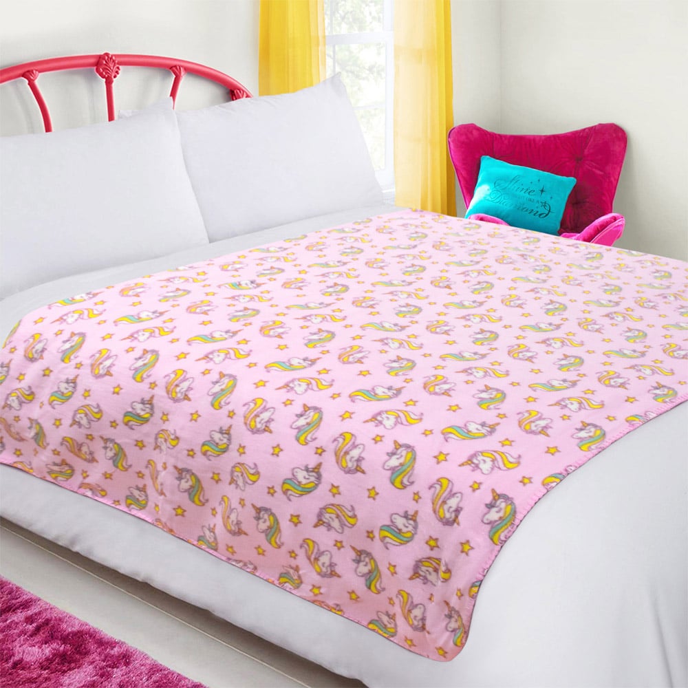 Velosso Unicorn Polar Fleece Blanket 152 x 127cm Image 2