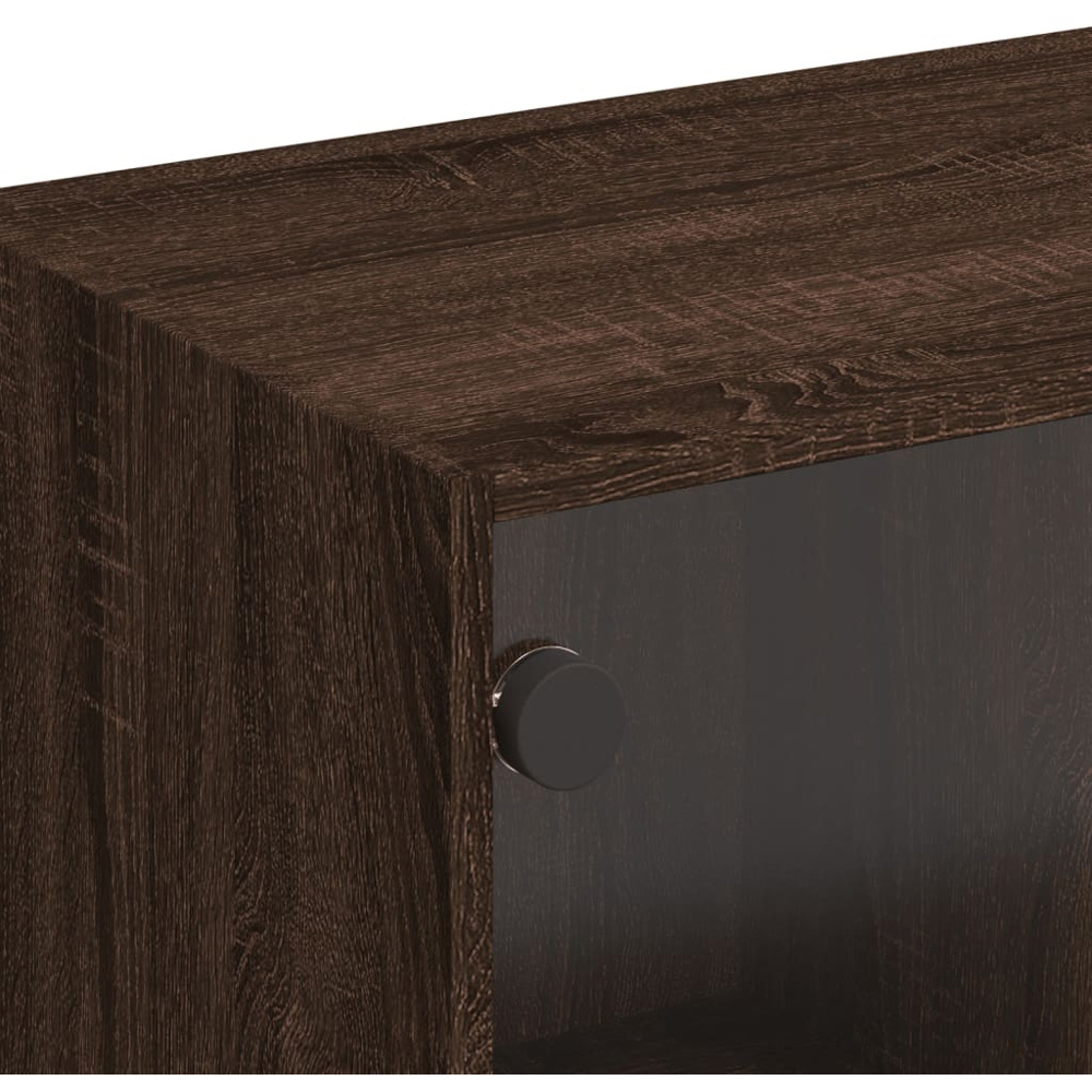 vidaXL 2 Door Brown Oak TV Cabinet Image 9