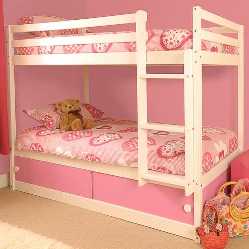 Comfy Living Single Pink Slide Storage Bunk Bed Image 1